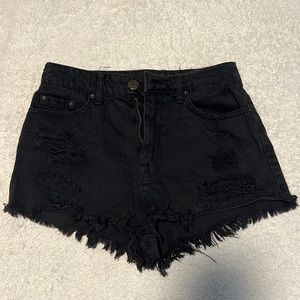 BDG Super High Rise Cheeky - black